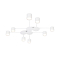 Люстра ARTE LAMP A8024PL-8WH