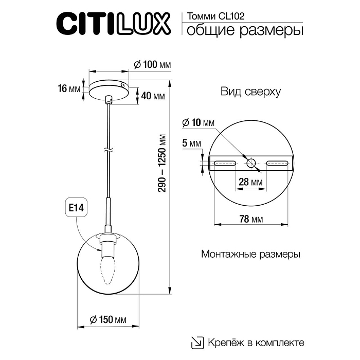 Светильник Citilux CL102011