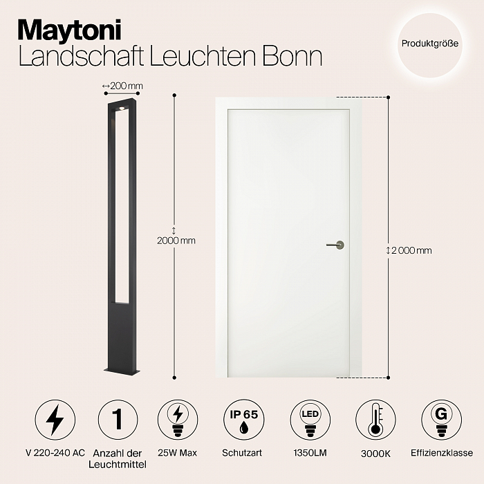 Уличный светильник Outdoor O425FL-L25GF